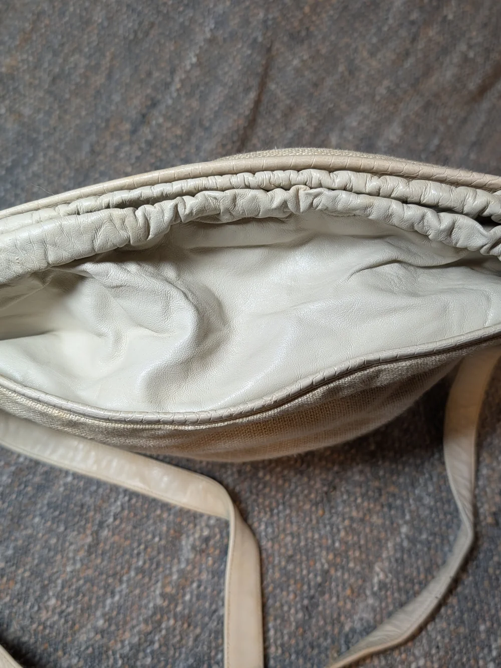 Vintage 90s Sharif Shoulder Bag with Attached Pouch Animal Motif